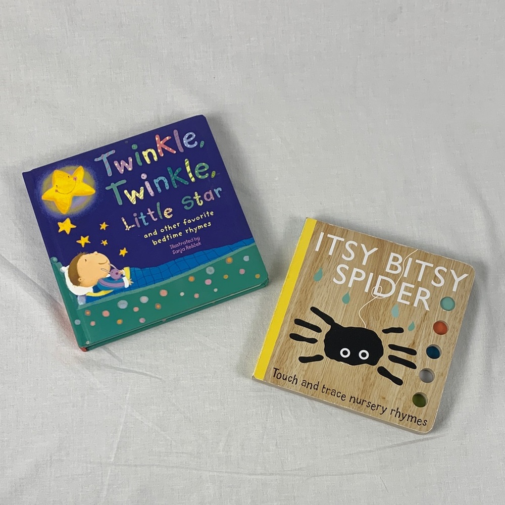 Book Bundle Twinkle Twinkle Little Star & Itsy Bitsy Spider Board Books